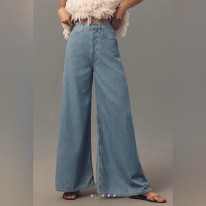 NWT Anthropologie Ética Lauren High-Rise Wide-Leg Jeans